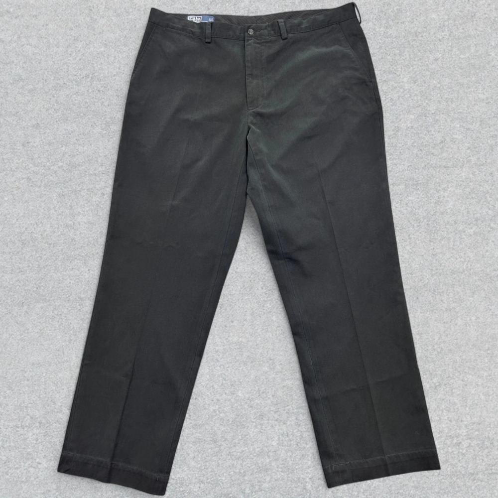 Polo Ralph Lauren Pants Men's 40x32 Black Preston Chino Straight Leg Preppy